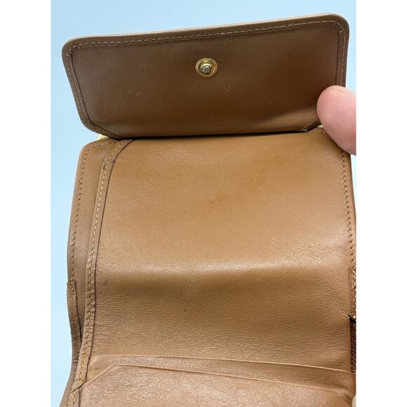 CELINE Vintage Wallet Macadam Triomphe Brown*Excellent Condition - Picture 9 of 10